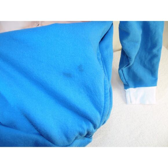 Sonic‎ Hoodie Kids Size Large Blue Fleece Material Embroidery Eyes Costume - Picture 9 of 9